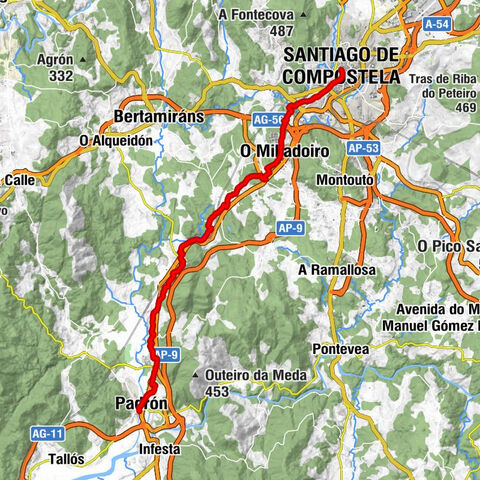 Igrexa de Santiago de Padrón - Santuario da Nosa Señora da Escravitude - Monte Novo - Santiago de Compostela