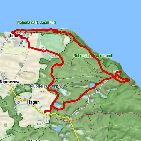 Holzkoppel - Hagen - Zum Königsstuhl - Stubbenkammer