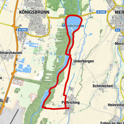 Prittriching - Wolfgang-Seeböck-Brunnen - Königsbrunn - St. Jakob