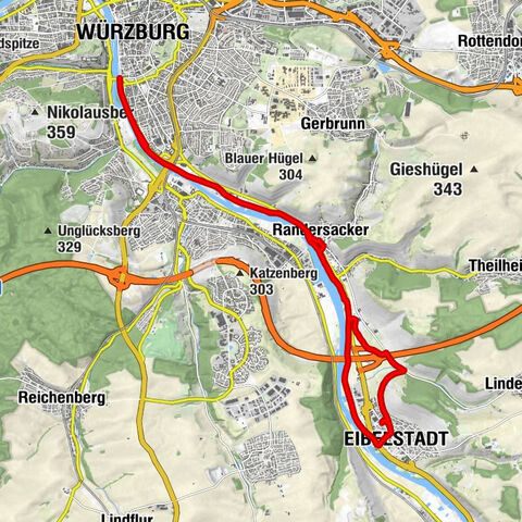 Eibelstadt - Randersacker - Würzburg - St. Andreas Kirche