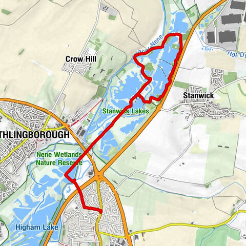Rushden - Irthlingborough - Stanwick Lakes - Higham Ferrers