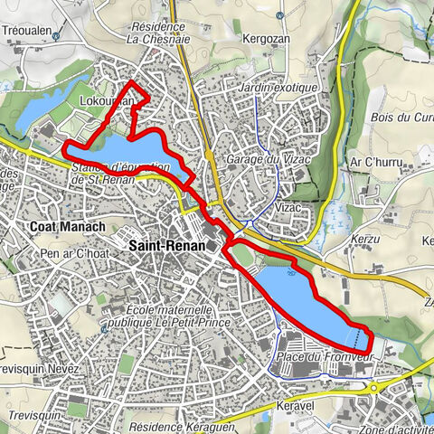 Lanven - Saint-Renan - Toul an Aon - Lokournan
