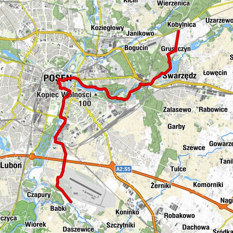 Kobylnica - Mocny Kebab - Kaplica Wieczystej Adoracji - Starołęka-Minikowo-Marlewo