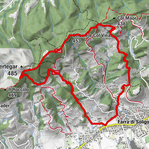 Farra di Soligo - Monte Pertegar - Colesie e Col Vinal