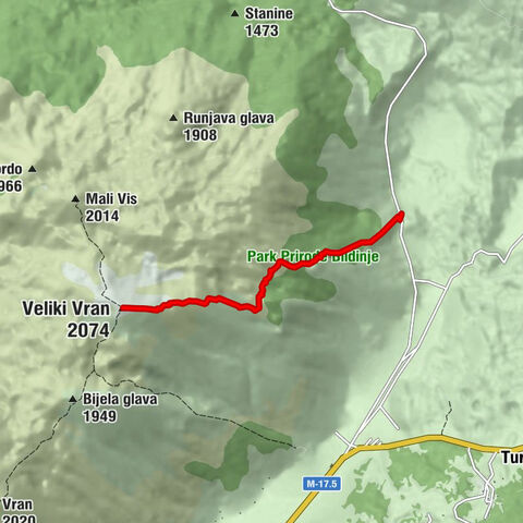 Naselje Kongora - Veliki Vran