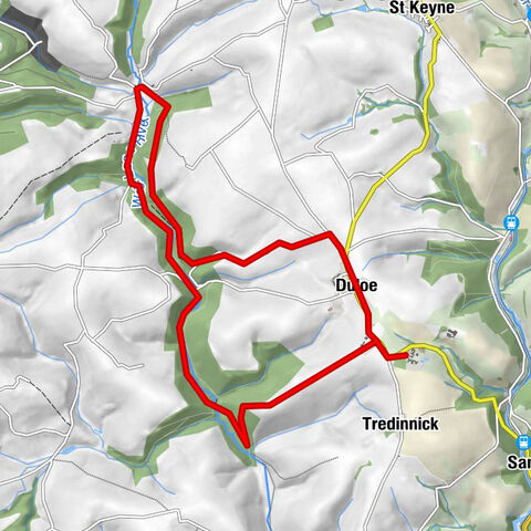 Duloe - Church Bridge - Herodsfoot - St Cuby