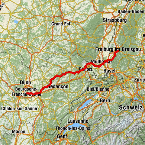 Altstadt - Mont Vaudois - Mont Varin - Abbatiale Notre-Dame de Cîteaux