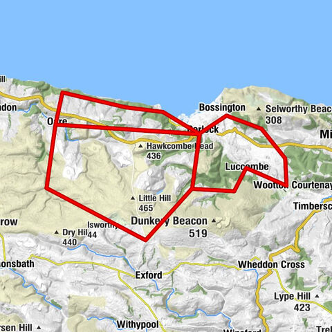 Porlock - Sugarloaf Hill - Porlock Post - Oare