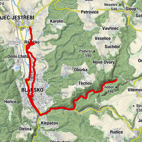 Ráječko - Restaurace Na Pražci - Blansek zř. - svatá Anna