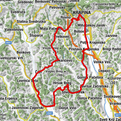 Pristava Krapinska - Restoran Relax - Krapina - crkva Presvetog Trojstva