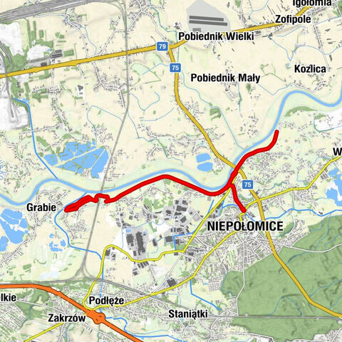 Niepołomice - Moczydło - Świdowa - Pasternik