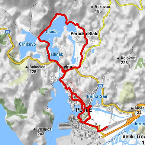 Ploče - Šipak - Baćina