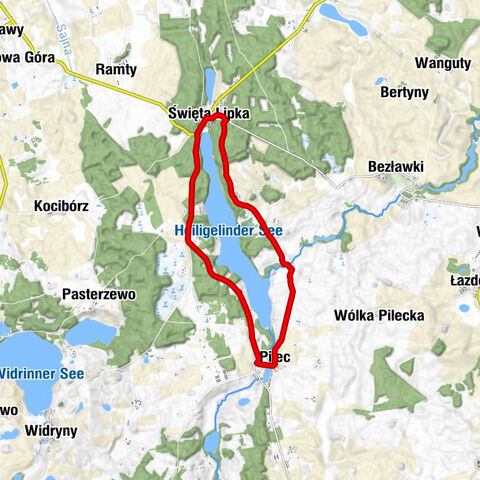 powiat kętrzyński - Pilec - Staniewo - Wólka Pieckowska