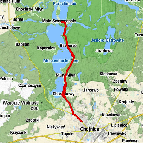 Chojnice - Karolewo - Charzykowy - Kościół pw. Matki Boskiej Częstochowskiej