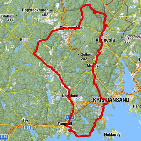 Beihøldalen - Øvrebø kirke - Søgne gamle kirke - Kristiansand