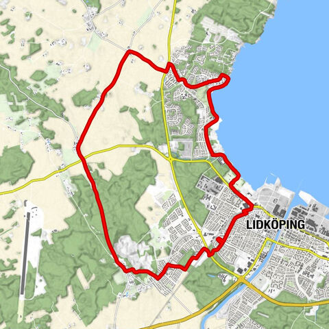 Lidköping - Råda kyrka - Åsledet - Härebacka