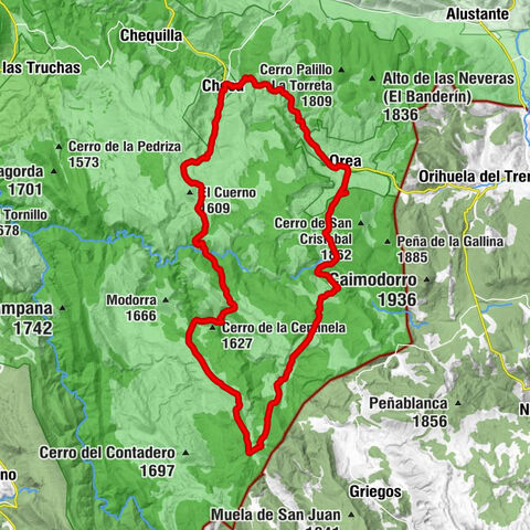 Checa - Collado de la Cañada - Pensión Alto Tajo