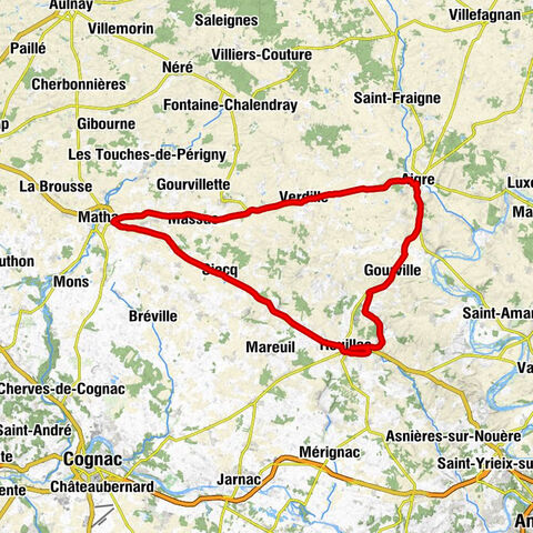 Gourville - Auberge des 3 canards - Église Saint-Cybard - Les Petits Champs