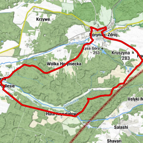 Horyniec-Zdrój - Browar Zdrojowy “Aleksandrówka” - Kościół pw. Imienia Maryi w Podlesiu - Kościół pw. Świętego Brata Alberta w Wólce Horynieckiej