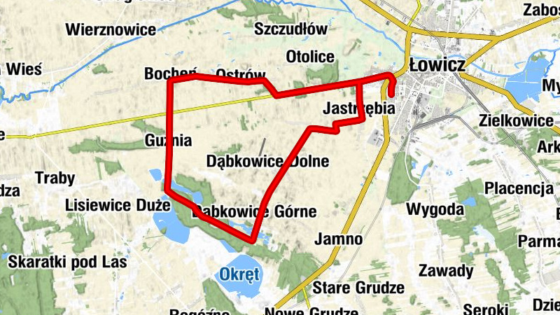 Osiedle Bratkowice - Kaplica cmentarna - Łowicz - Jastrzębia