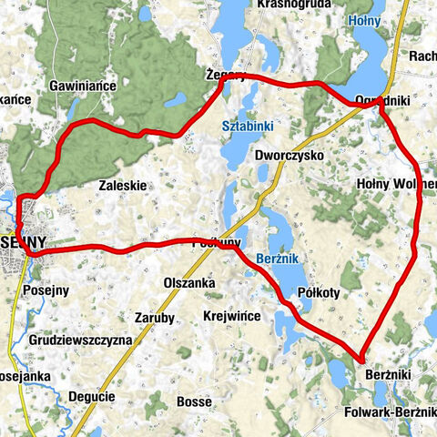 Sejny - Sztabinki - Żegary - Skarpa