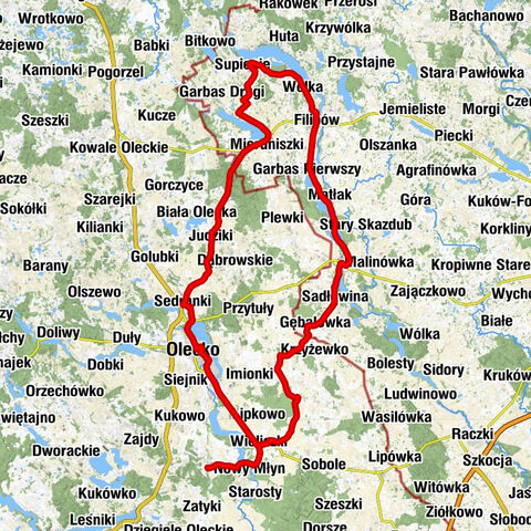 Małe Olecko - Wieliczki - Markowskie - Olecko