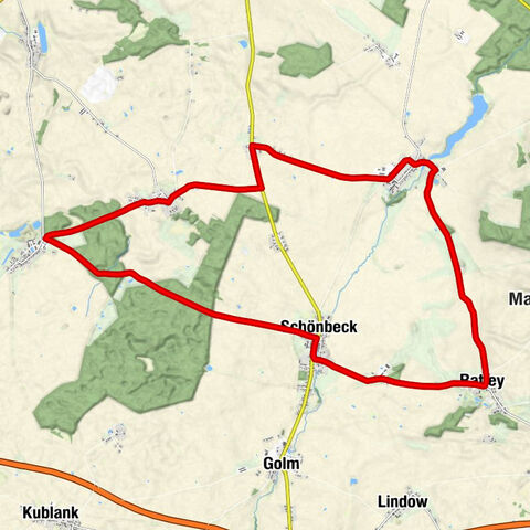 Schönbeck - Eichhorst - Gasthof Brohmer Berge - Christuskirche