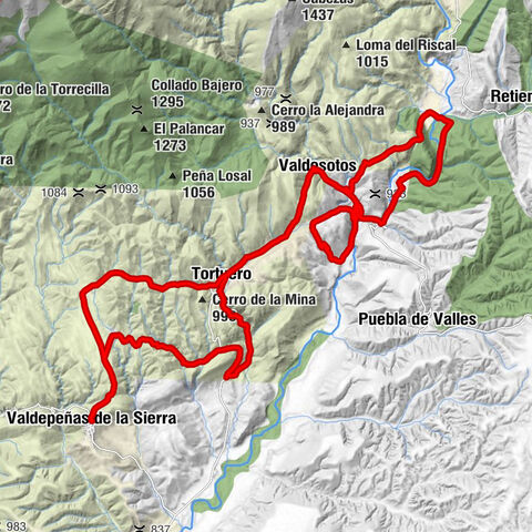 Valdepeñas de la Sierra - Ermita de San Esteban (Ruinas) - Tortuero - Iglesia de San Juan Bautista