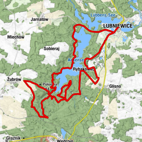 Lubniewice - Bryza - Złota Rybka - Rybakówko