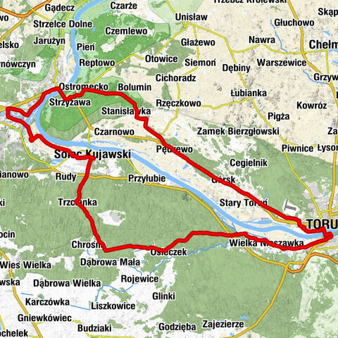 Solec Kujawski - Dwór Orzechówka - Toruń