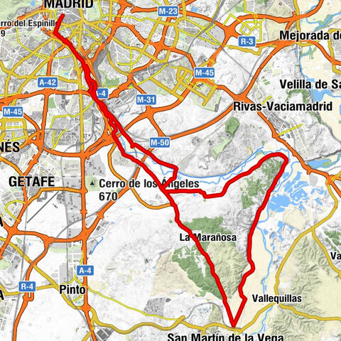 Madrid - Cueva de la Bruja - La Aldehuela y la Torrecilla - San Martín de la Vega