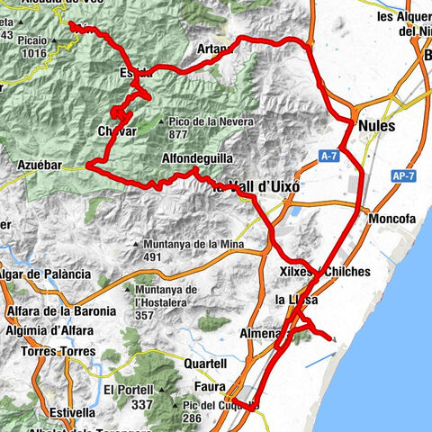 Restaurante Ventorrillo - Muntanyeta de Gomis - Ermita de Sant Josep - Iglesia del Salvador