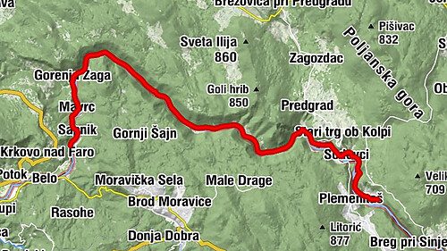Dolenji Radenci - Srednji Radenci - Gorenji Radenci - Dečina
