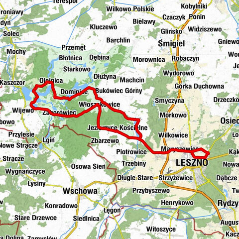 Leszno Grzybowo - Kościół pw. Matki Boskiej Śnieżnej - Kościół pw. św. Jadwigi - Kościół pw. Świętego Michała Archanioła