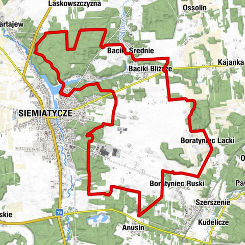 Siemiatycze - Boratyniec Ruski - Boratyniec Lacki - Altain