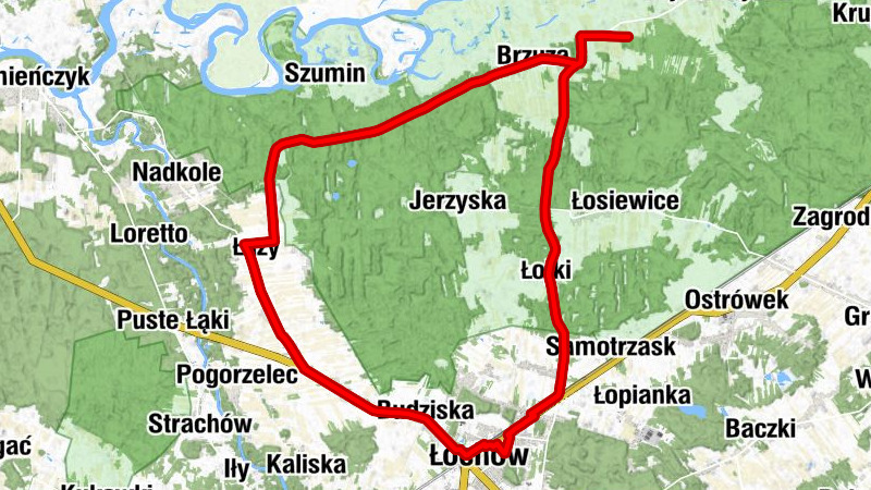 powiat węgrowski - Huśtawka - Łochów - Kościół pw. Świętego Andrzeja Boboli