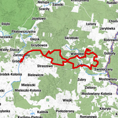 Gródek - Zarzeczany - Wierobie - Narejki