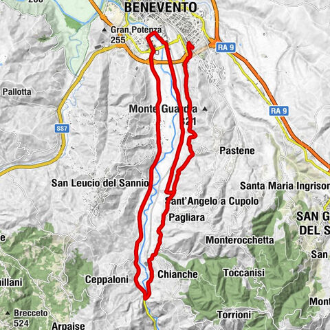 Benevento - Motta Valle - Montorsi Valle - Torre Pagliara