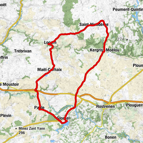 Kerrien - Église Saint-Pierre - Église Saint-Hernin - Glomel