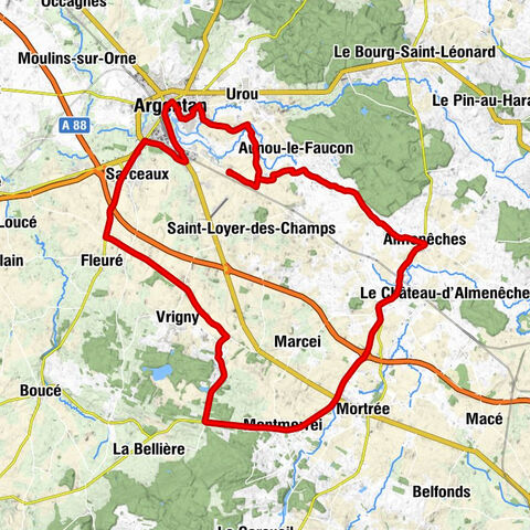 Juvigny-sur-Orne - Église Saint-Germain - Église Notre-Dame-de-l'Assomption - Almenêches