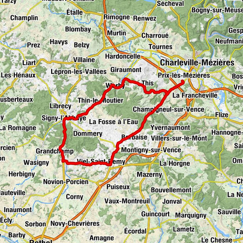 Sur le Terme - Église Saint-Nicaise - Chapelle Saint-Claude - Église Saint-Remi