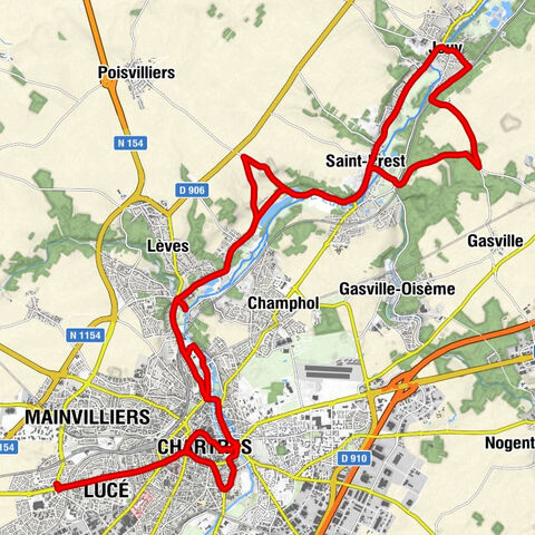 Lucé - Église Saint-Pierre - Église Saint-Lazare - Église Saint-Cyr et Sainte-Julitte