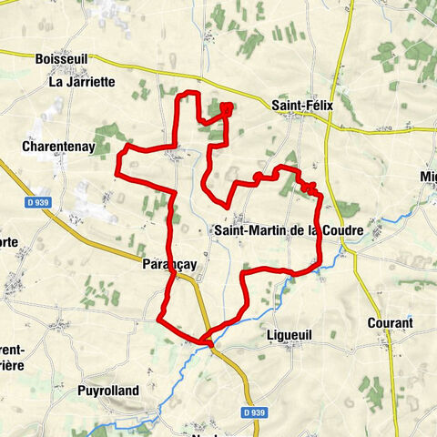 Tournay - La Charonnerie - Le Grand Malveau - Breuilles