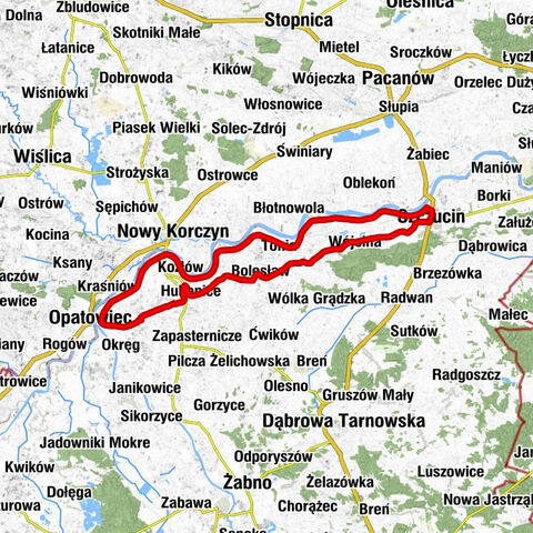 Szczucin - Kościół Najświętszej Maryi Panny Królowej Polski w Mędrzechowie - Kościół pw. Świętego Wojciecha w Bolesławiu - Kościół pw. Świętego Bartłomieja w Samocicach