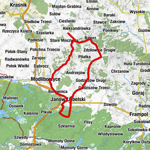 Samary - Błażek - Pasieka - Janów Lubelski