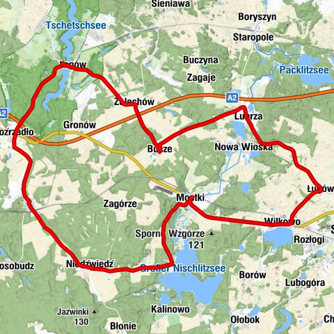 Mostki - Góra Szubienica - Kościół pw. św. Jana Chrzciciela w Lubrzy - Kościół pw. Matki Bożej Różańcowej