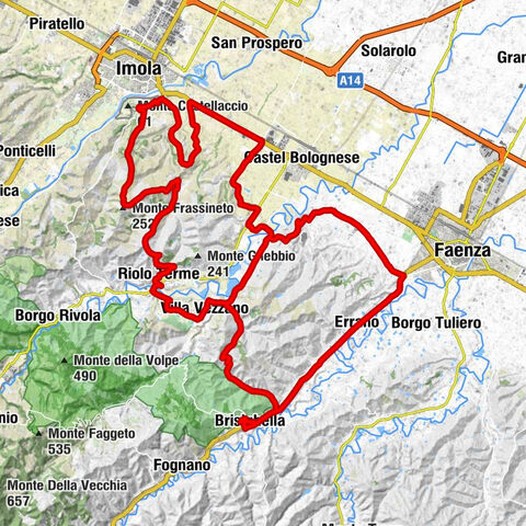 Brisighella - Santuario Madonna di Ghiandolino - Monte Frassineto - Col Giovannina