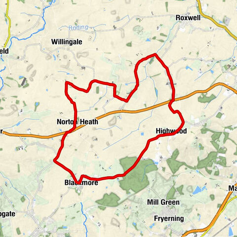 Norton Heath - Blackmore - Elkin's Green - St Paul, Highwod