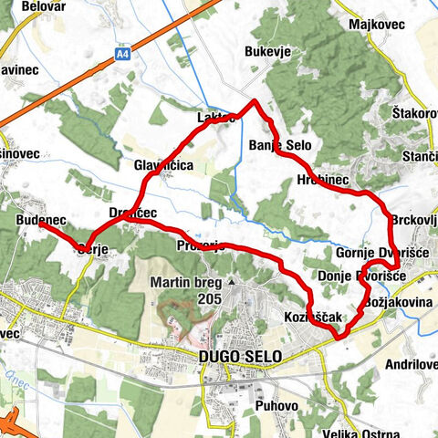 Budenec - Cerje - Drenčec - Glavničica