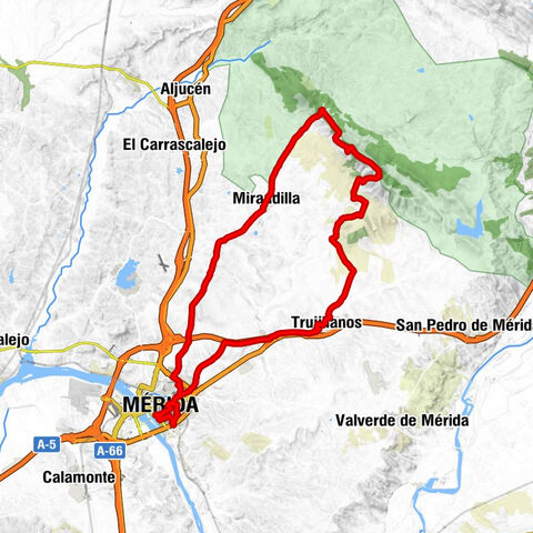 Los Bodegones - Mérida - Puerto del Venero - Collado del Callejón